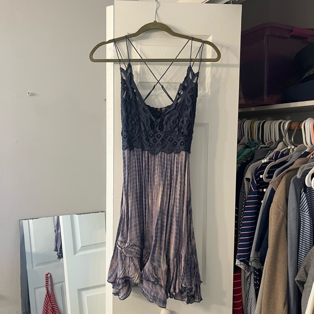 Free People Adella Blue Tie Dye